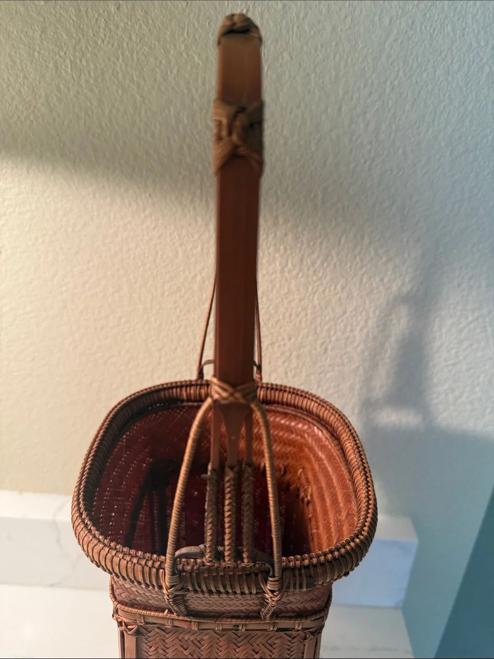 Vintage Ikebana Basket Medium
